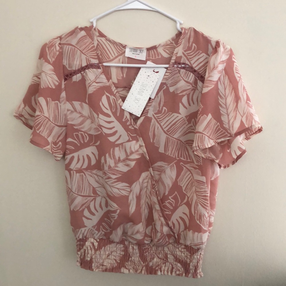 Summery Faux Wrap Shirt
